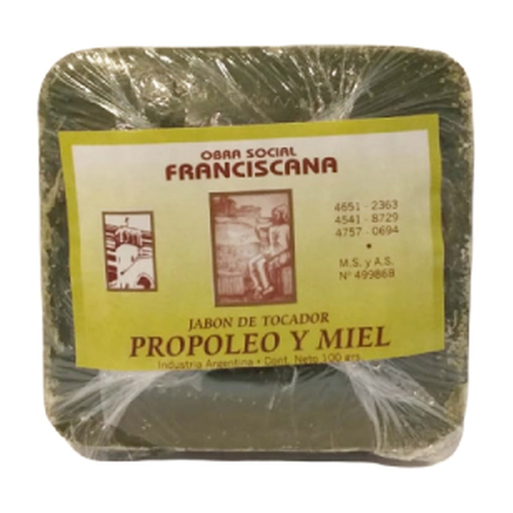 Jabón de miel y Propóleo x 100 g