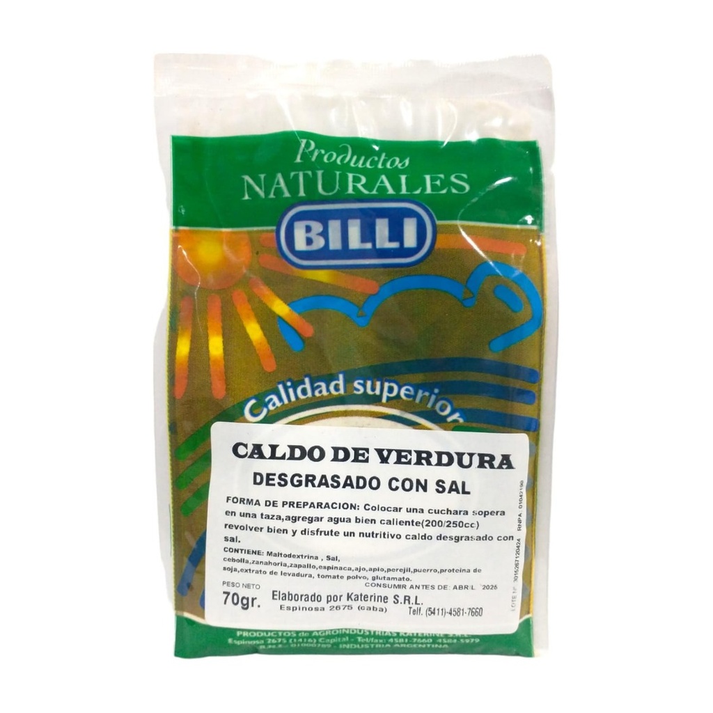 [3142] Caldo Desgrasado con Sal Verdura x 70 g