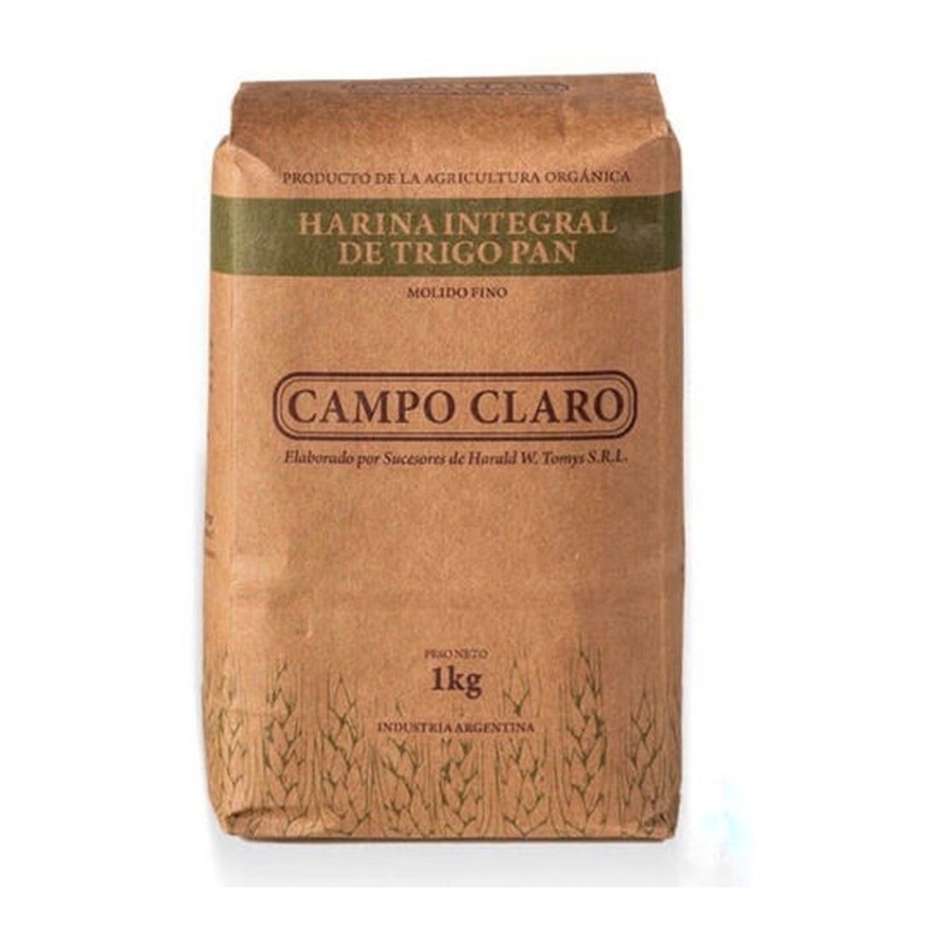 [2373] Harina Integral Orgánica Super Fina x 1 kg