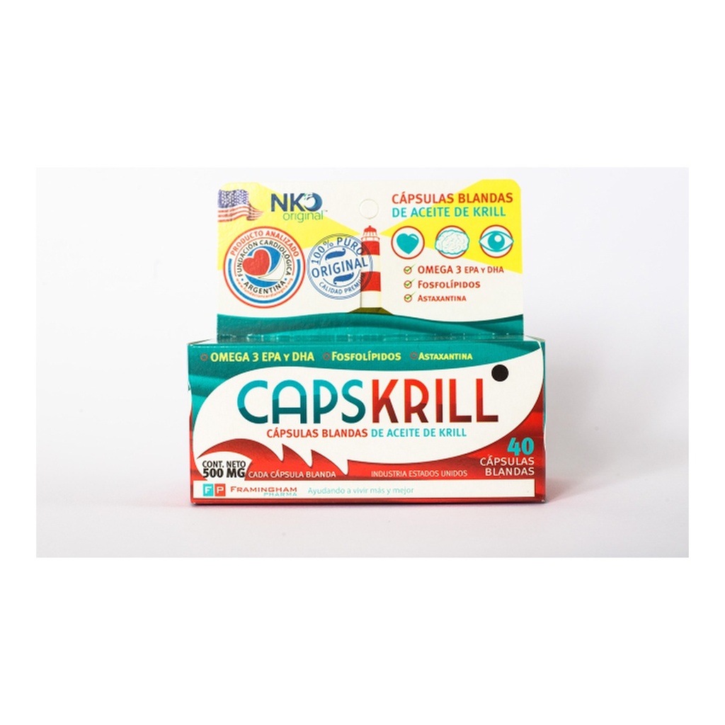[1477] CAPSKRILL - Aceite de Krill Antartico Puro 100% x 24 comp