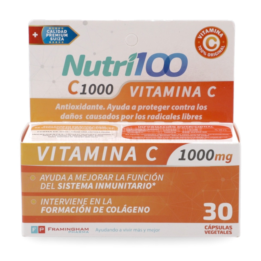 [3121] NUTRI 100 VITAMINA C x 30 comp