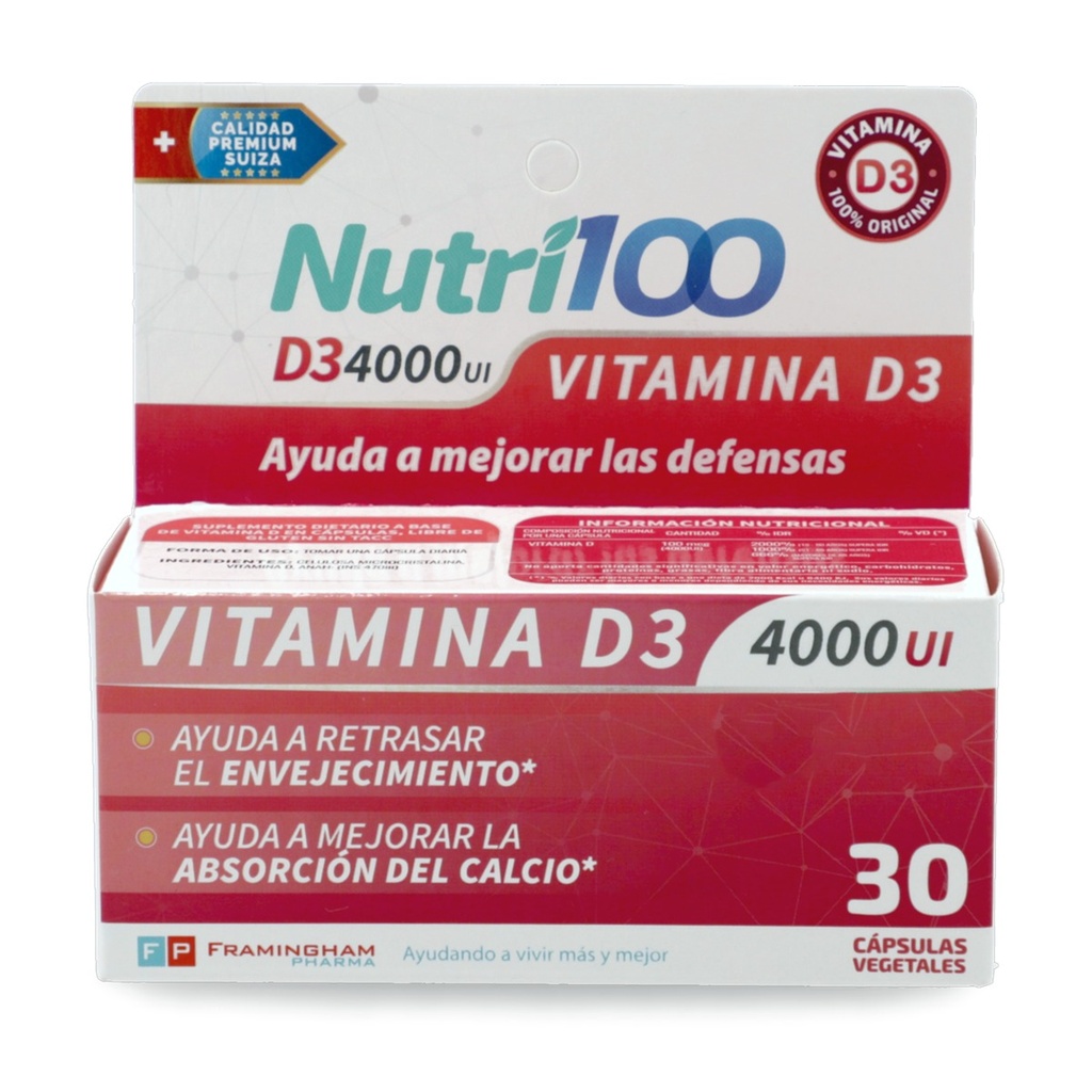 [3122] NUTRI 100 VITAMINA D x 30 comp