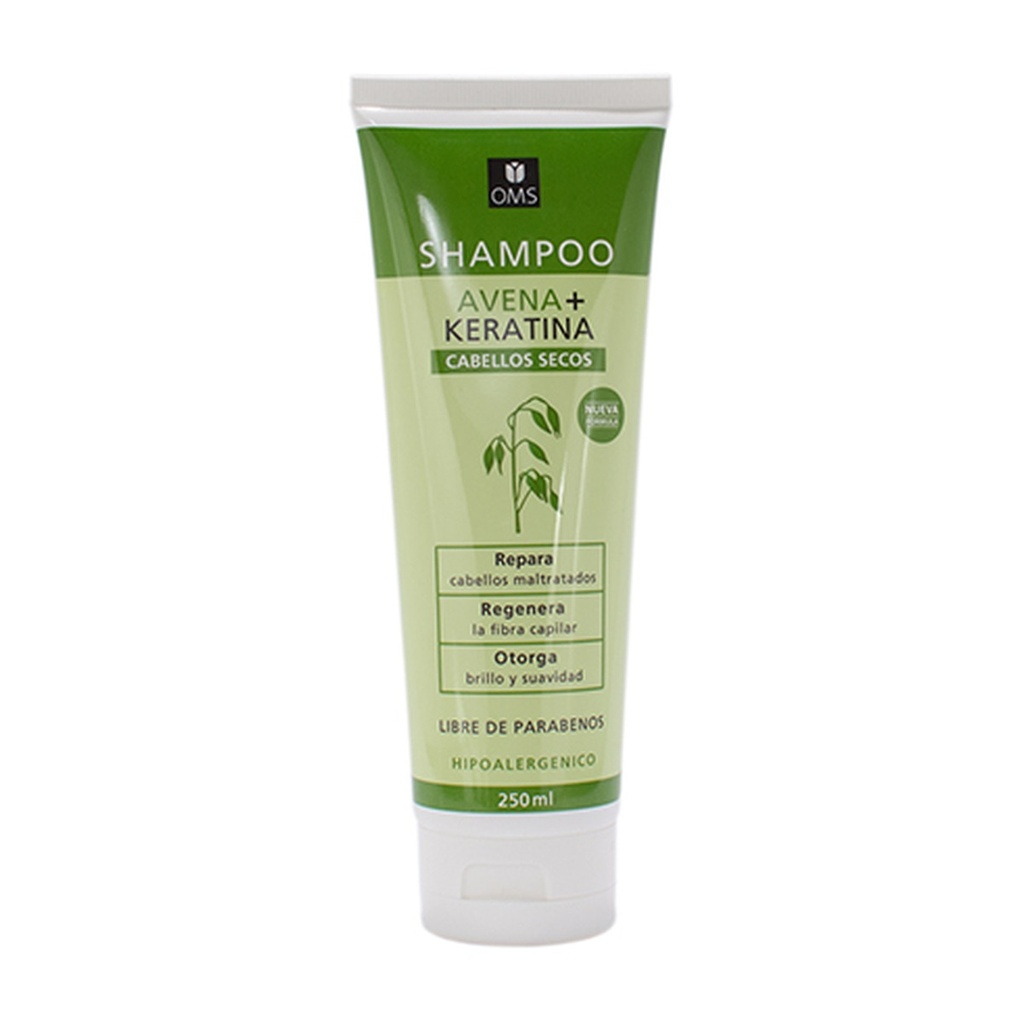 Shampoo Avena + Keratina (cabellos secos) x 300 ml