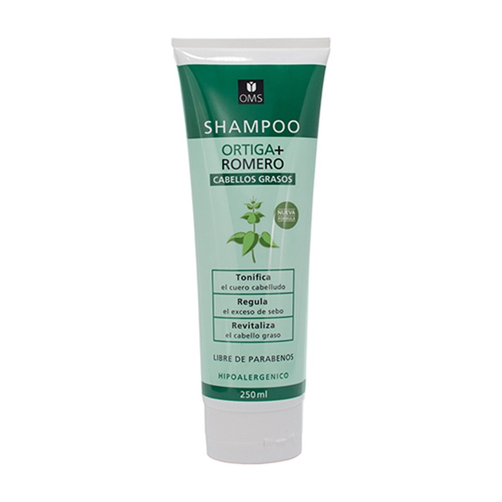 Shampoo Ortiga + Romero (cabellos grasos) x 300 ml
