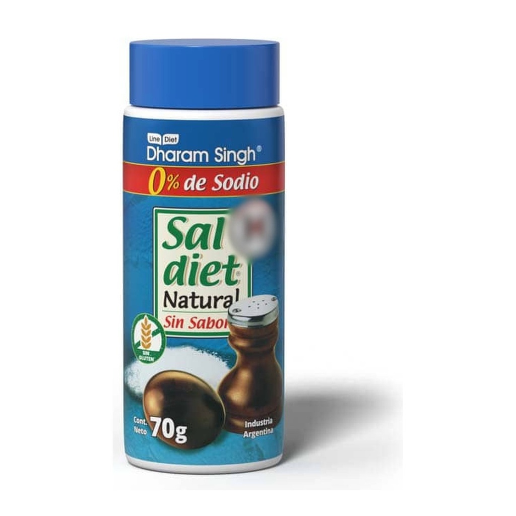 Sal diet sin sabor 0% Sodio x 70 g
