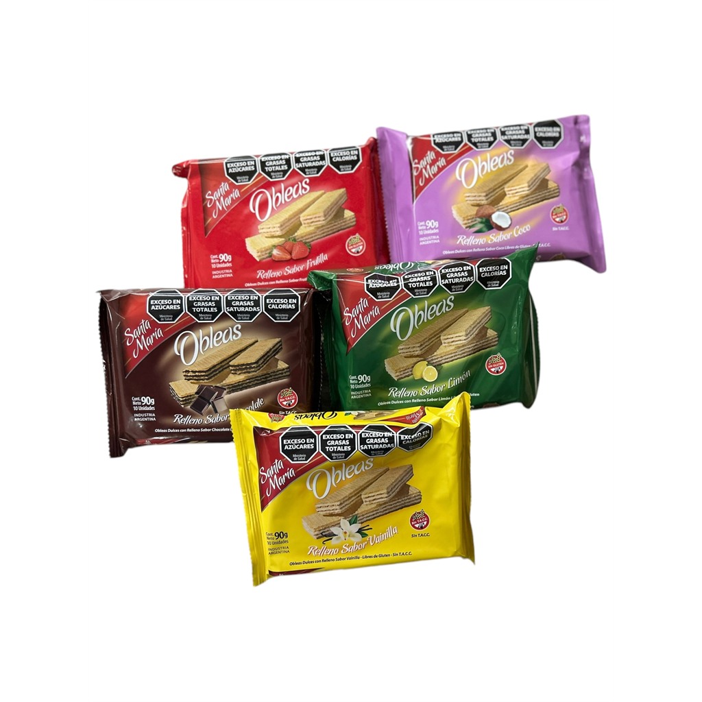 [2805] Obleas rellenas sabor Chocolate x 90 g