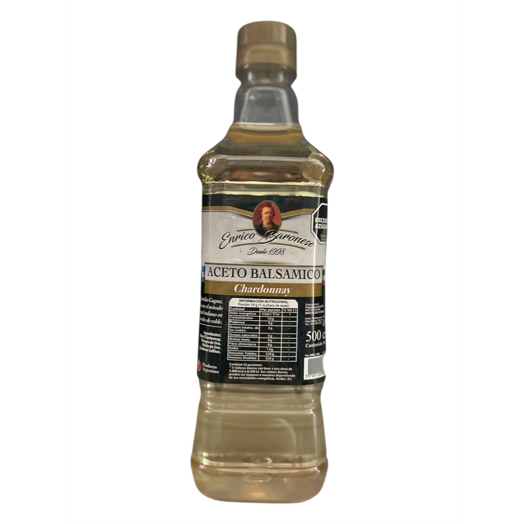 Aceto Balsámico "Chardonnay"; envase pet x 500 ml