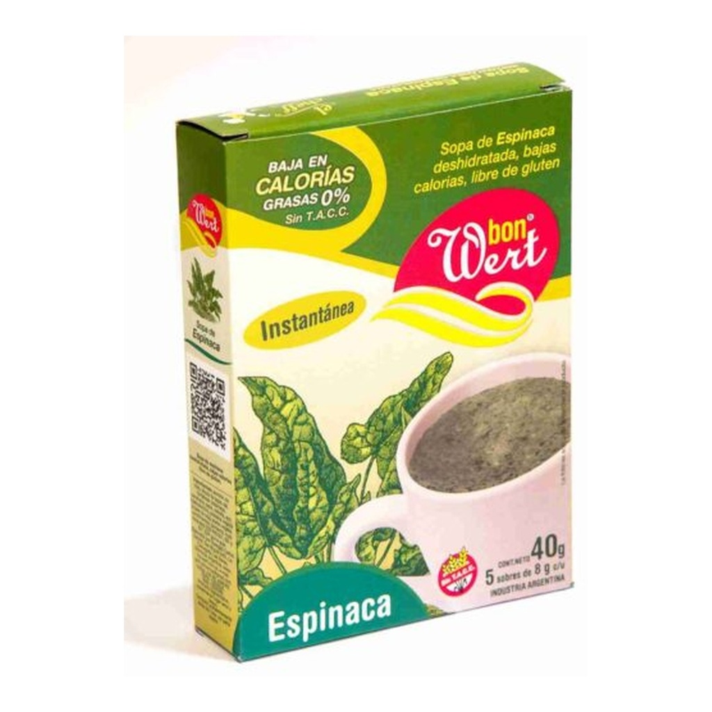 [1712] Sopa de Espinaca 5 sobres x 50 g