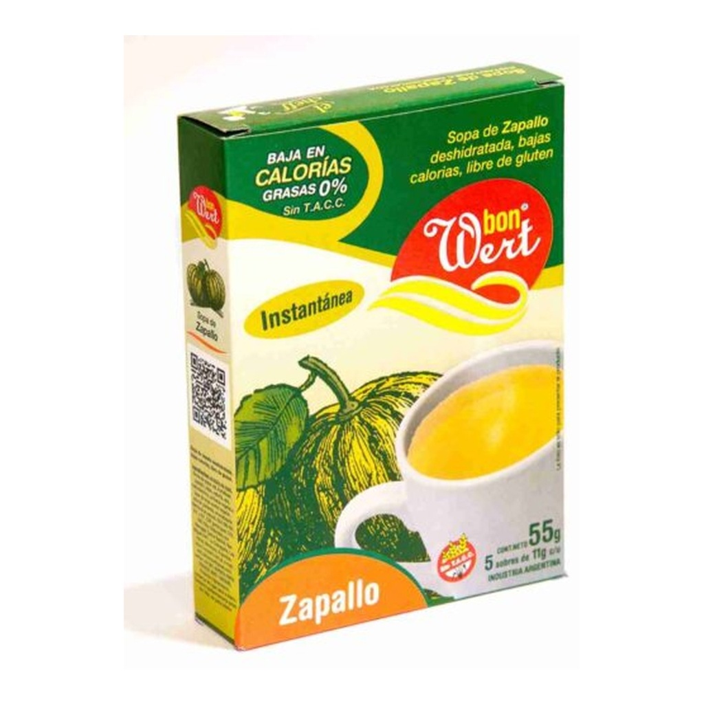 [1698] Sopa de Zapallo 5 sobres x 55 g