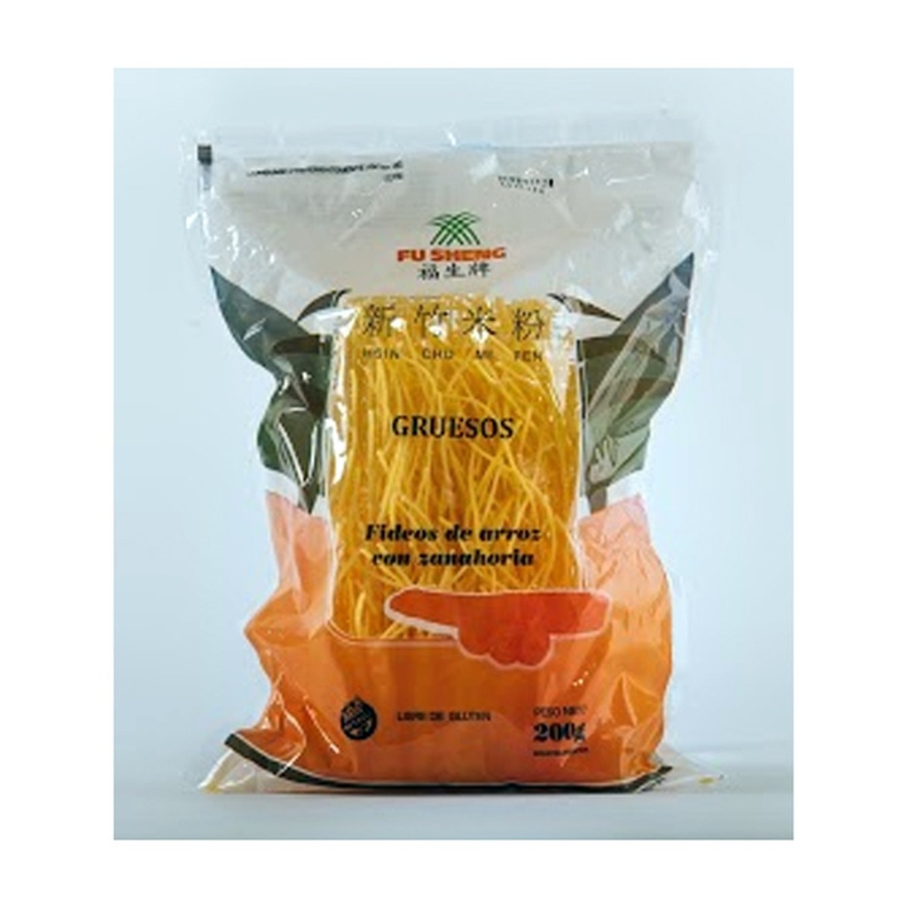 Fideos de Arroz gruesos Zanahoria x 200 g