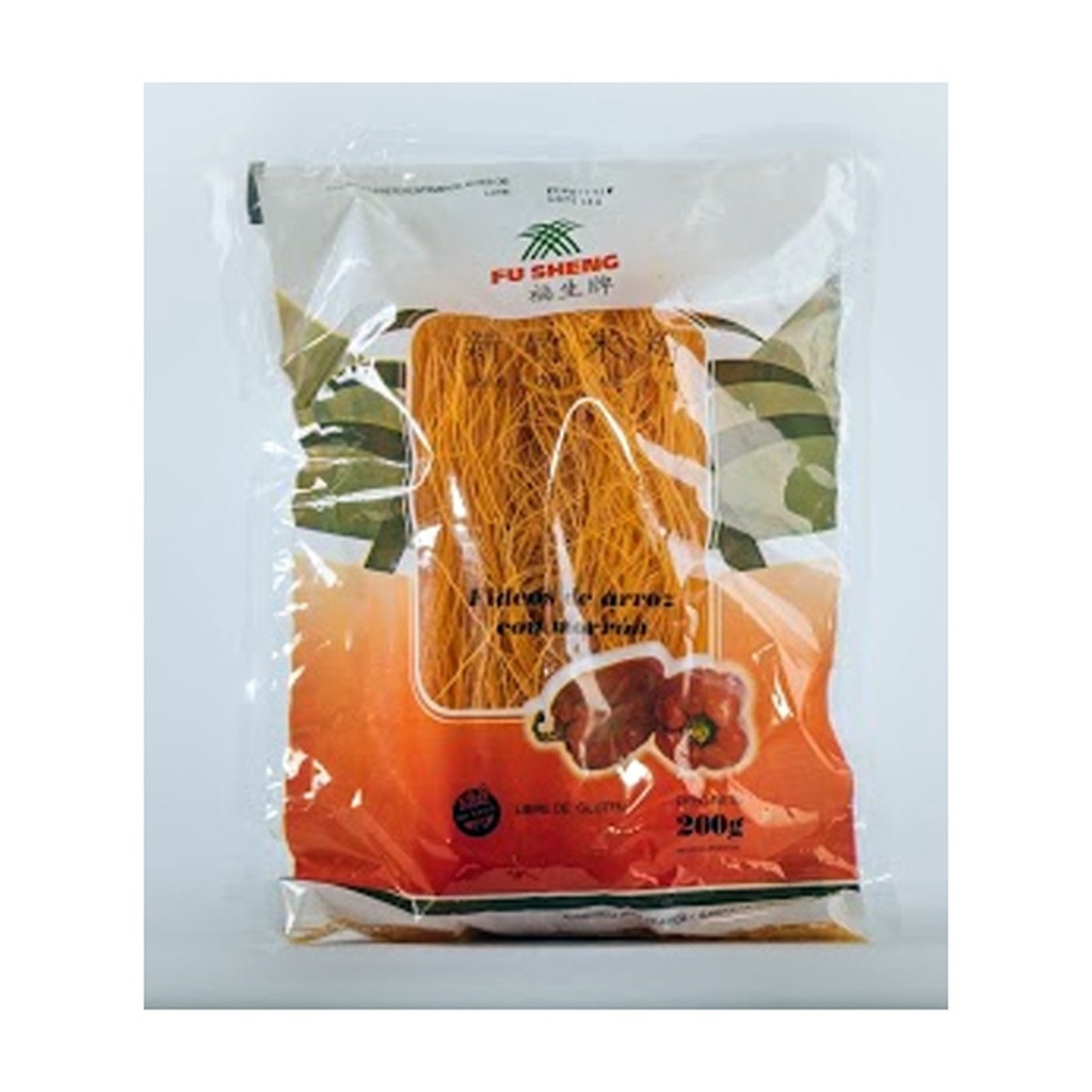 Fideos de Arroz Finos Morron x 200 g