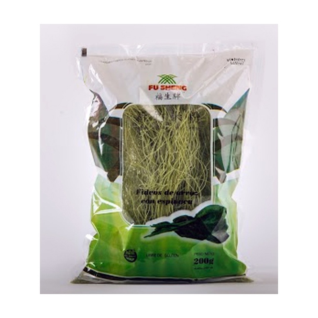 Fideos de Arroz Finos Espinaca x 200 g