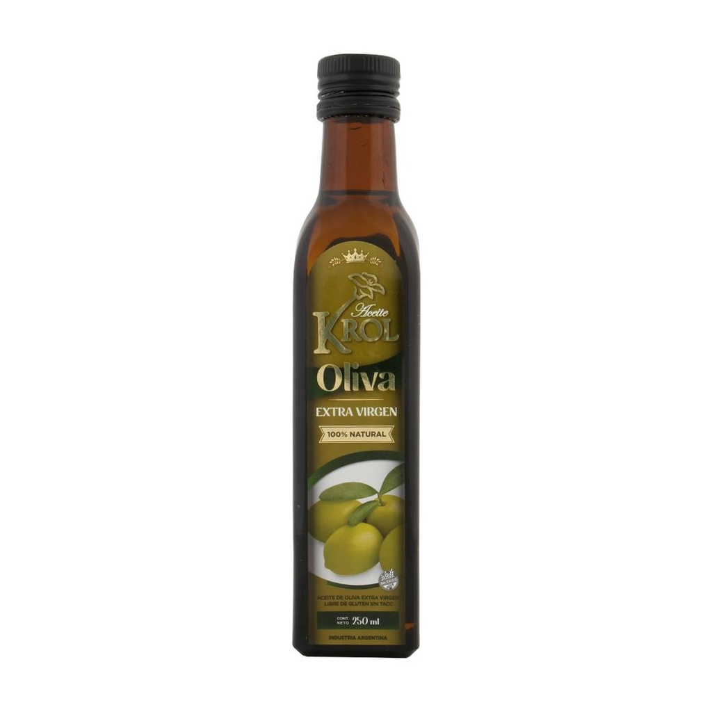 Aceite de oliva extra virgen - 100% NATURAL - Sin TACC x 250 ml