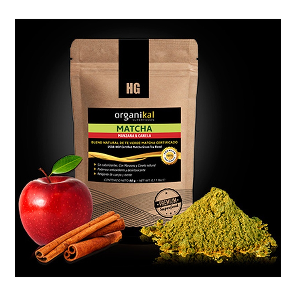 [2282] Superfood  Matcha Manzana & Canela - Energizante x 50 g