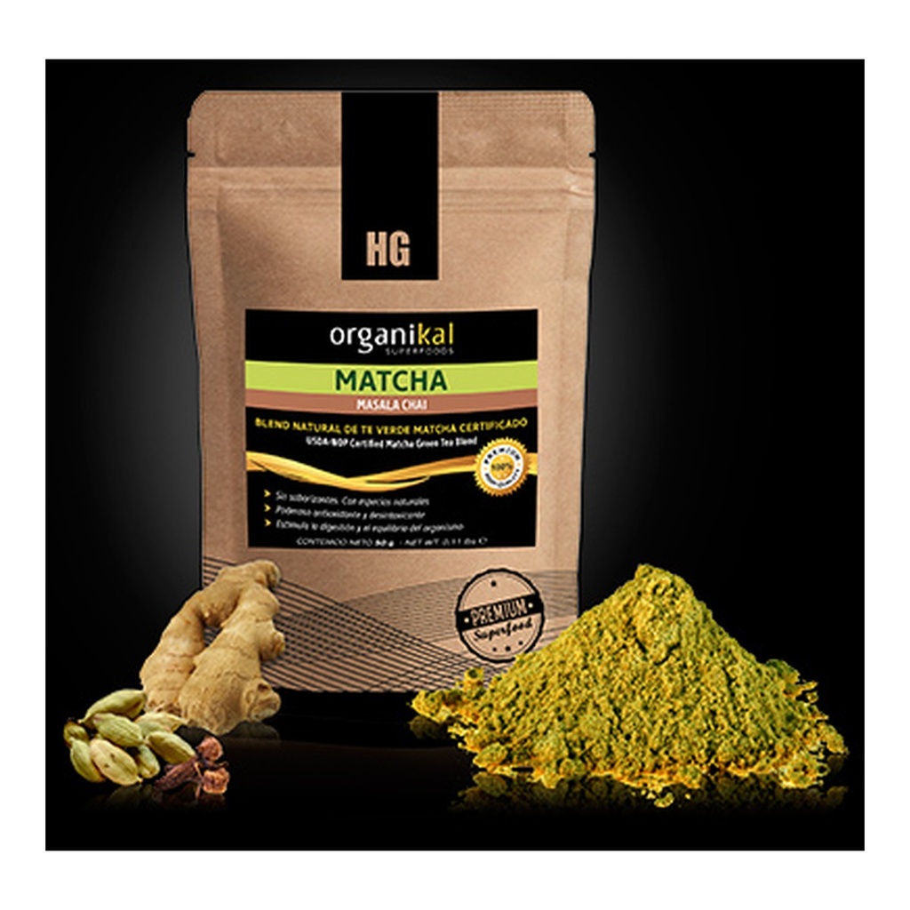 [2283] Superfoods  Matcha Masala Chai - Energizante x 50 g