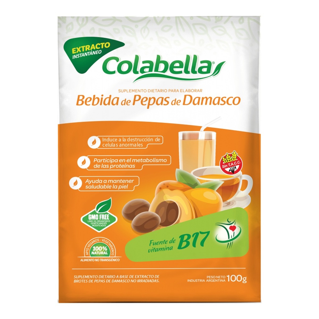 Bebida de Extracto de Pepas de Damasco en Polvo Vitamina V17 x 100 g