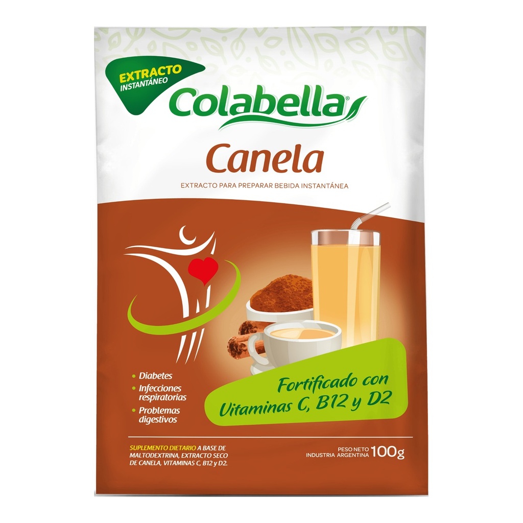 Bebida de Extracto de Canela Vit 6, B12 y D2 x 100 g