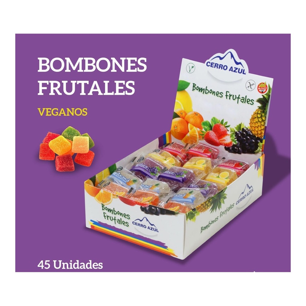 [2062] Bombon de frutas 18 gr x 45 un