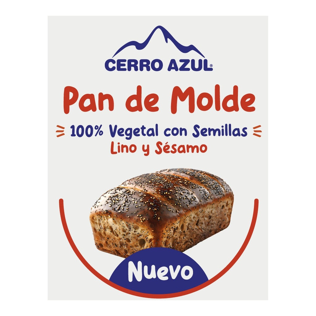 [3130] Pan de molde con semillas (Vegano) x 450 g