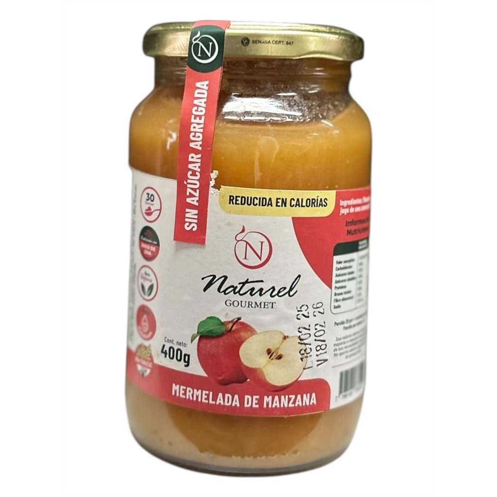 [3349] Mermelada de Manzana endulzada con jugo de uva x 400 g