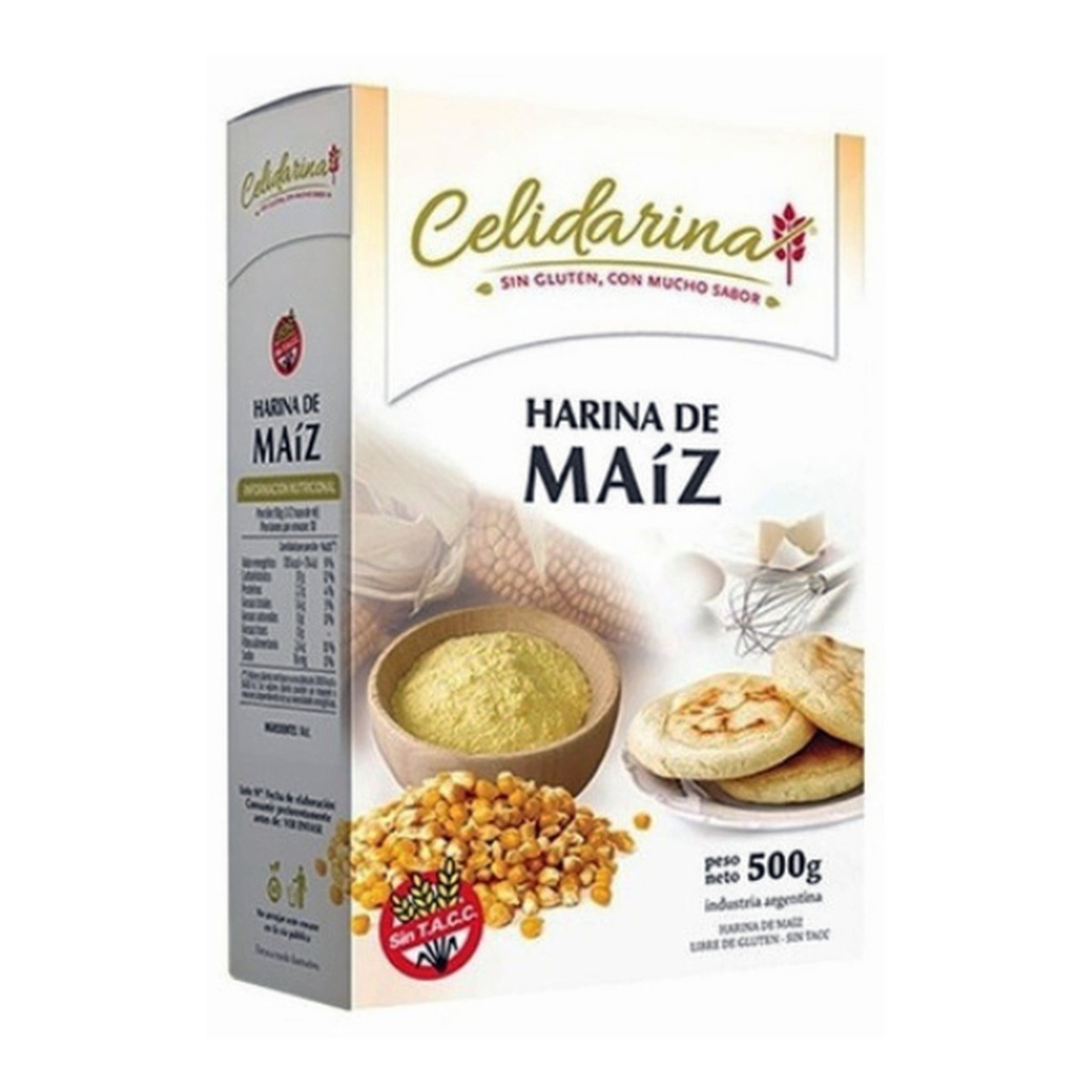 Harina de Maíz Libre de Gluten x 500 g