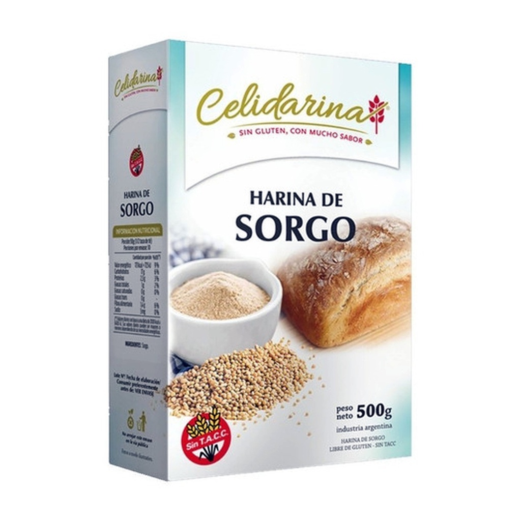 Harina de Sorgo Blanco Libre de Gluten x 500 g