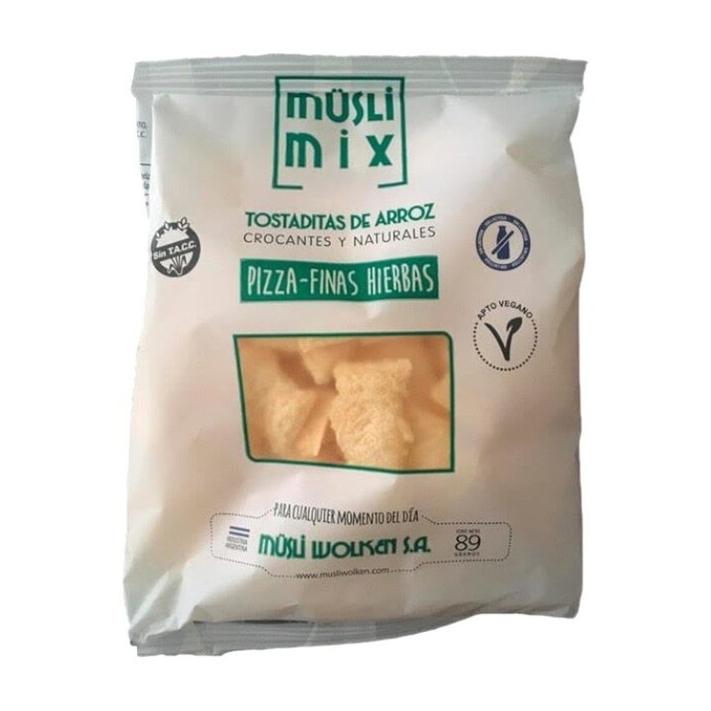 [3226] Tostada de Arroz Pizza Musli Mix x 90 g