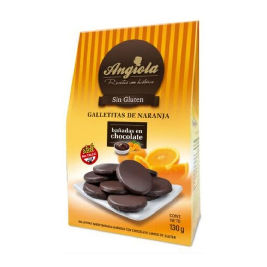 [3182] Galletitas Bañadas con Chocolate Sabor Naranja x 130 g