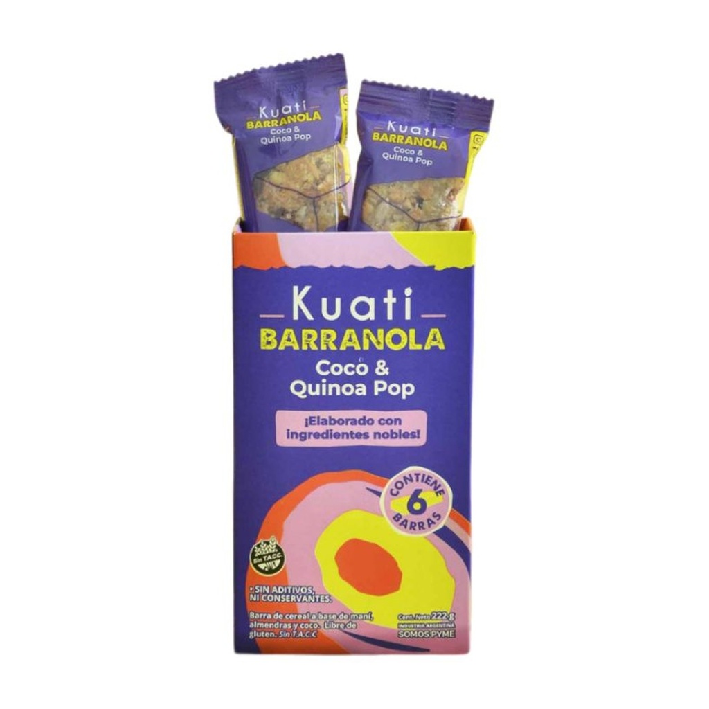 [3205] Barranola de coco y quinoa pop  CA x 37 g