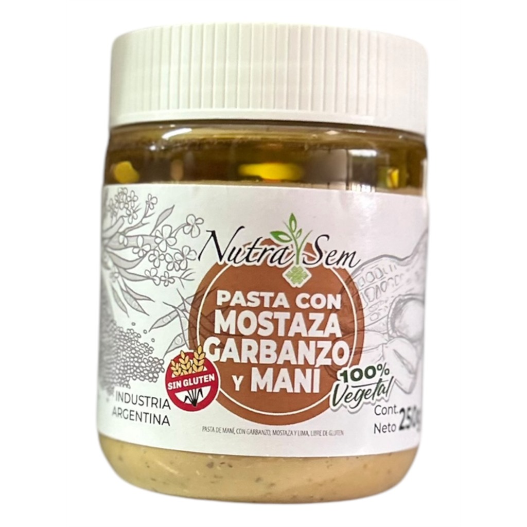 [3309] Pasta de maní con mostaza y garbanzo x 250 g