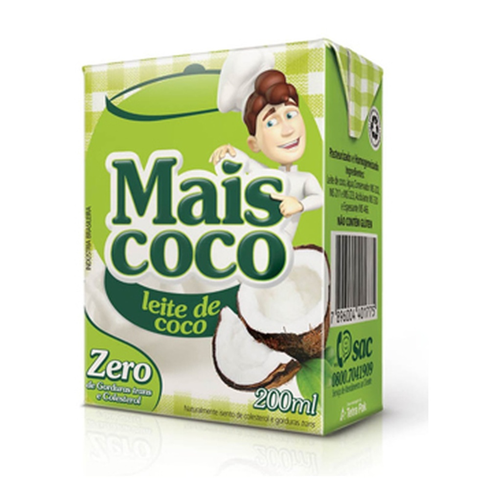 [2223] Leche de Coco Vidrio mais Coco Vidrio x 200 ml