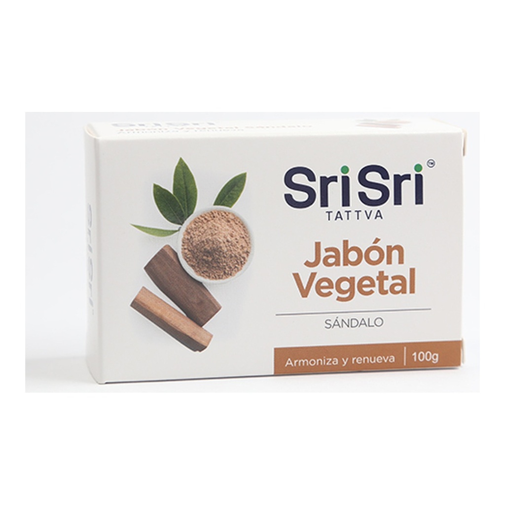 [2268] Jabon Ayurvédico Vegetal Sándalo x 100 g