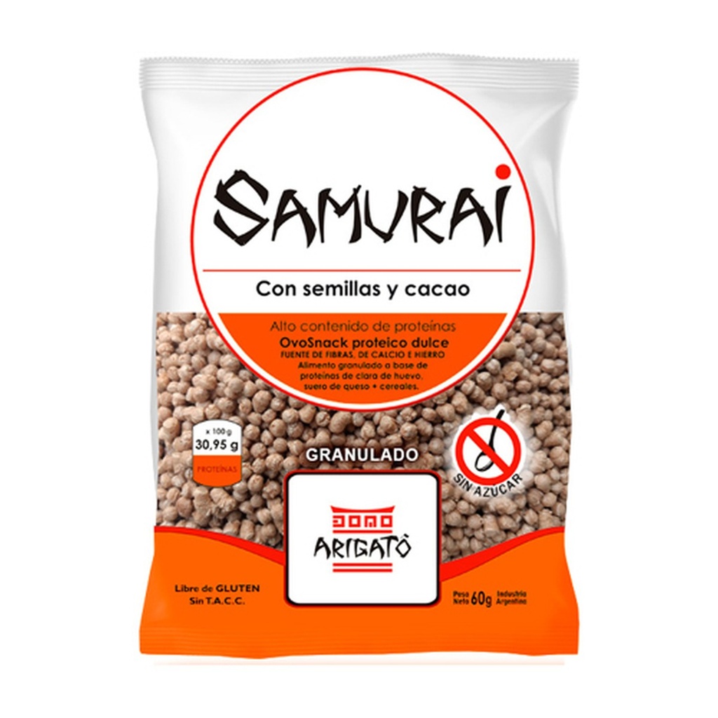 [2094] Samurai Granulado Semillas y Cacao x 80 g