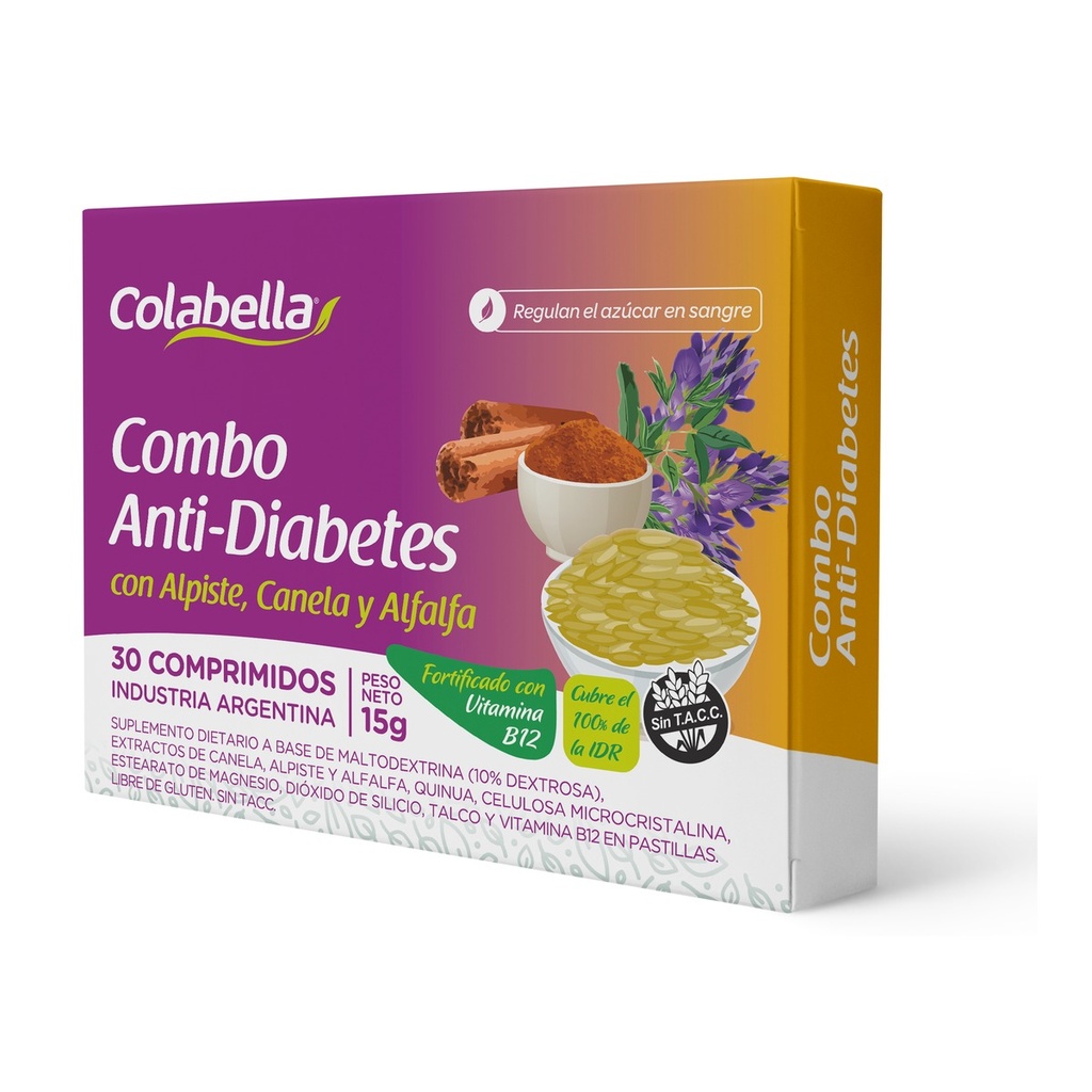[2918] Diabetes (Canela; Alpiste; Alfalfa) x 30 comp